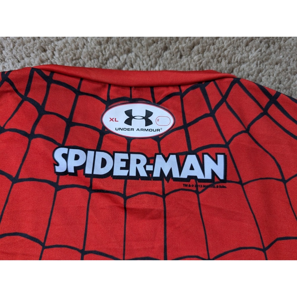 Under Armour Spiderman Shirt Mens XL Heat Gear Compression Marvel Alter Ego READ - Picture 9 of 9